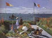 Claude Monet Terrace at Saint-Adresse USA oil painting artist